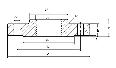 en1092-1 type 13 flange, threaded flange, screwed flange